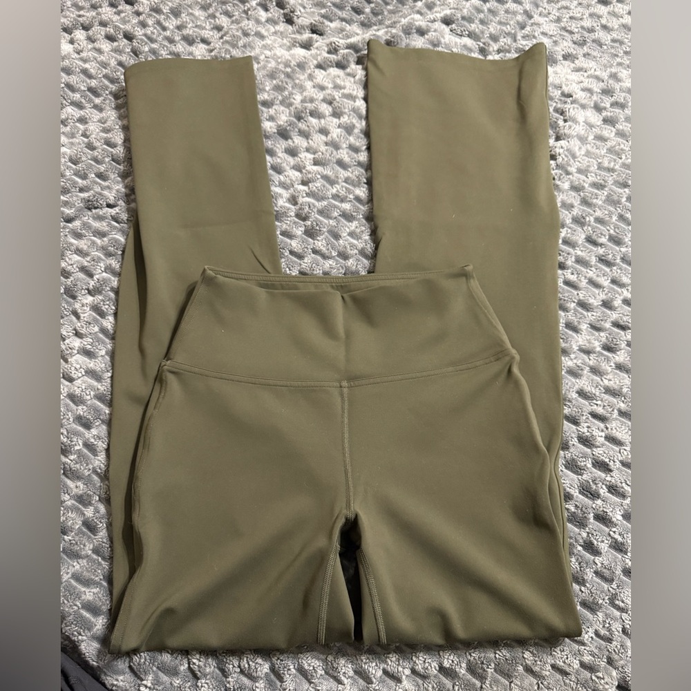 CRZ YOGA Olive Flare Leggings 32” Inseam